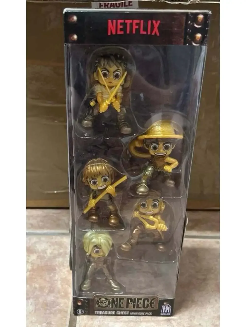 Netflix One Piece Treasure Chest Minifigure Pack PMI Golden Figures NEW